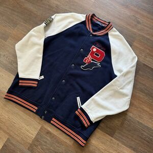 Polo Ralph Lauren Patch P Wing Baseball Bulldog Varsity Letterman Stadium Sz XXL